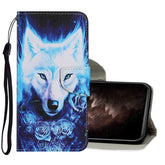 Funda de piel sintética con tapa horizontal con diseño de dibujos de colores, soporte, ranuras para tarjetas, billetera y cordón, para iPhone 12 Pro Max